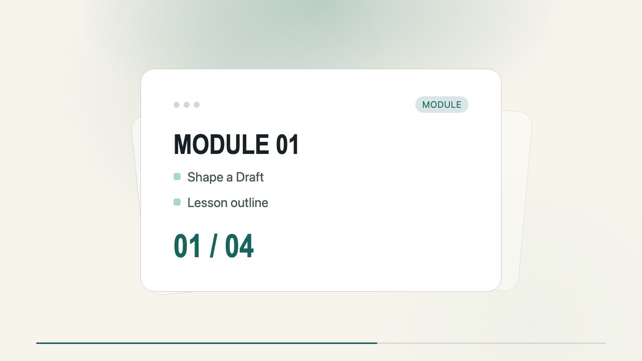 Sample output from Nested Workspace Build Motion Clip